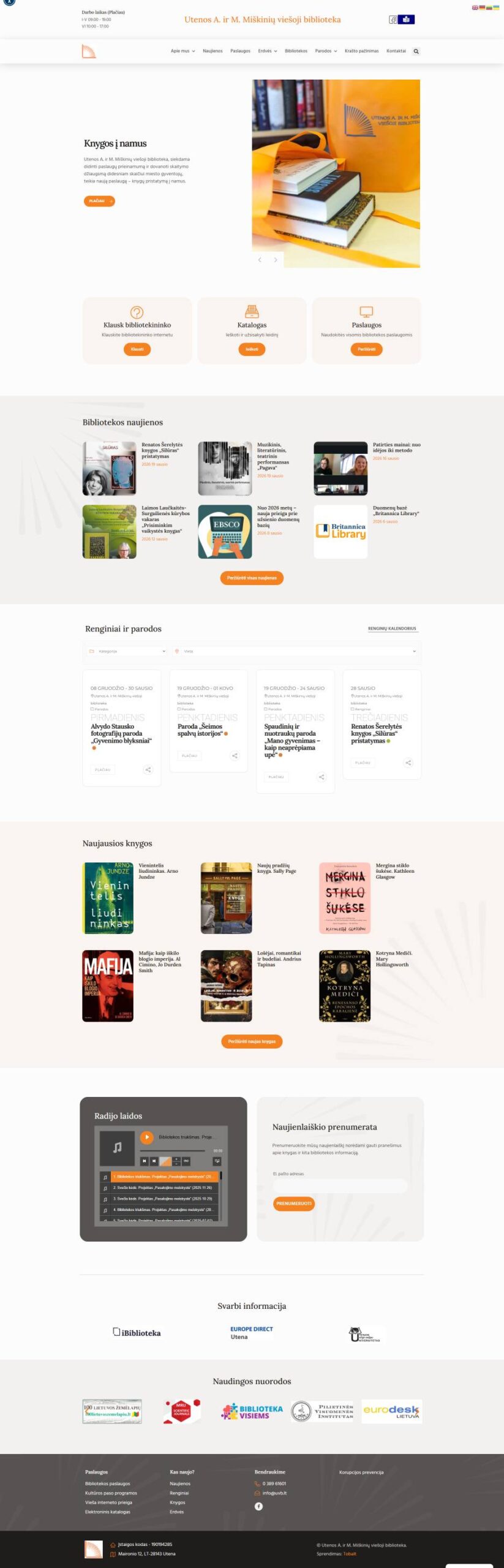 Utena A. and M. Miškiniai Public Library